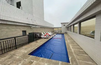 Apartamento garden com 2 dormitórios à venda, 240 m² por r$ 1.400.000,00 - josé menino - santos/sp