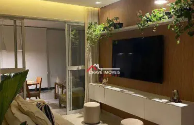 Apartamento com 3 dormitórios à venda, 108 m² por r$ 2.400.000,00 - gonzaga - santos/sp