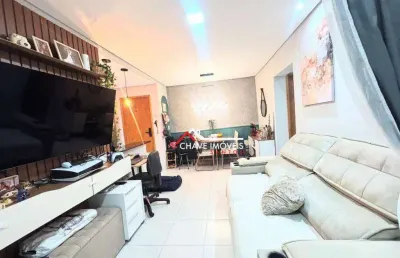 Apartamento com 2 dormitórios à venda, 65 m² por r$ 650.000 - macuco - santos/sp
