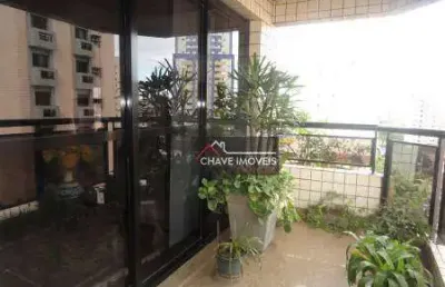 Apartamento com 4 dormitórios à venda, 270 m² - boqueirão - santos/sp