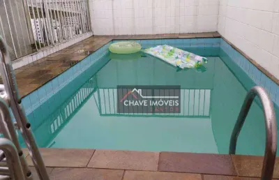 Cobertura à venda, 320 m² por r$ 1.650.000,00 - aparecida - santos/sp