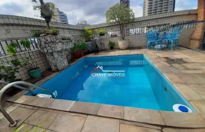 Cobertura à venda, 300 m² por r$ 1.590.000,00 - josé menino - santos/sp
