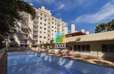 Apartamento com 2 dormitórios à venda em condomínio clube, no atuba, em pinhais