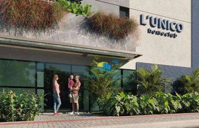 L'único home club - apto vista mar 2 quartos + 1 suíte