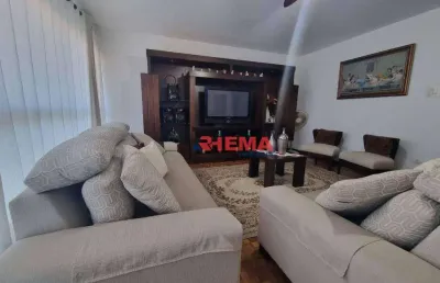 Apartamento com 4 dormitórios à venda, 200 m² por r$ 1.280.000,00 - boqueirão - santos/sp