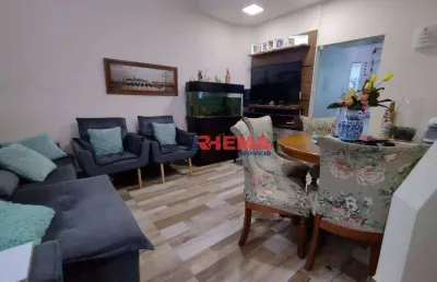 Sobrado com 3 dormitórios à venda, 89 m² por r$ 750.000,00 - marapé - santos/sp