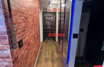 Apartamento com 2 dormitórios à venda, 95 m² por r$ 636.000,00 - josé menino - santos/sp
