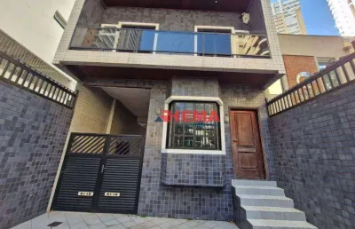 Sobrado, 250 m² - venda por r$ 3.000.000,00 ou aluguel por r$ 12.750,00/mês - gonzaga - santos/sp