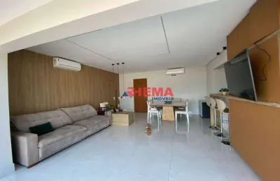 Apartamento com 3 dormitórios à venda, 103 m² por r$ 995.000,00 - boqueirão - santos/sp