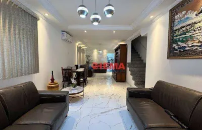 Casa com 3 dormitórios à venda, 158 m² por r$ 1.200.000,00 - boqueirão - santos/sp