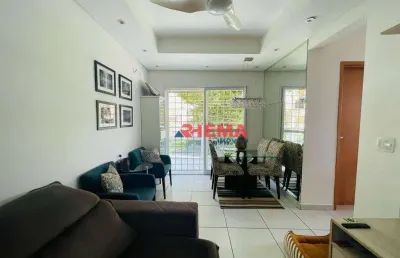 Village com 2 dormitórios à venda, 101 m² por r$ 830.000,00 - aparecida - santos/sp