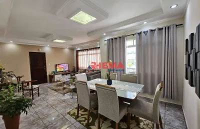 Apartamento com 2 dormitórios à venda, 122 m² por r$ 477.000,00 - vila mathias - santos/sp