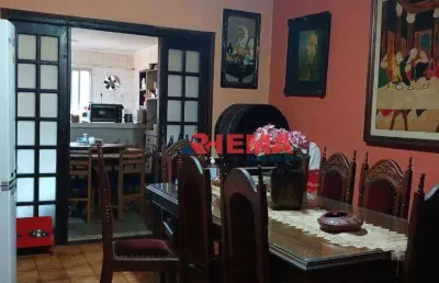 Sobrado com 4 dormitórios à venda, 291 m² por r$ 1.100.000,00 - encruzilhada - santos/sp