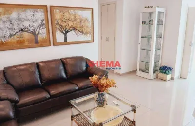 Apartamento com 2 dormitórios à venda, 74 m² por r$ 600.000,00 - pompéia - santos/sp