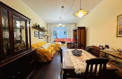 Apartamento com 2 dormitórios à venda, 98 m² por r$ 535.000,00 - embaré - santos/sp