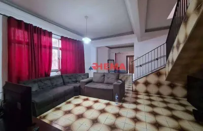 Sobrado para alugar, 500 m² por r$ 15.850,00/mês - encruzilhada - santos/sp