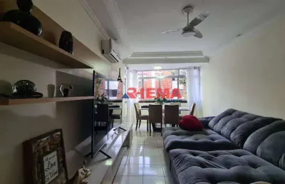 Apartamento com 2 dormitórios à venda, 75 m² por r$ 426.000,00 - embaré - santos/sp