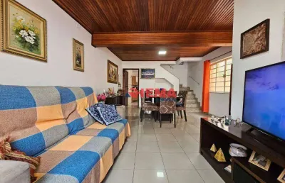 Sobrado com 3 dormitórios à venda, 156 m² por r$ 750.000,00 - aparecida - santos/sp