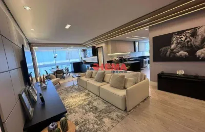 Apartamento com 1 dormitório à venda, 91 m² por r$ 2.650.000,00 - aparecida - santos/sp
