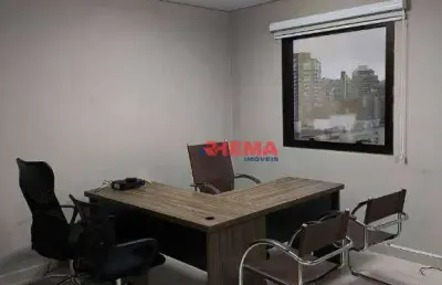 Sala para alugar, 40 m² por r$ 3.500,01/mês - boqueirão - santos/sp