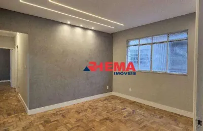 Apartamento para alugar, 80 m² por r$ 4.200,01/mês - embaré - santos/sp