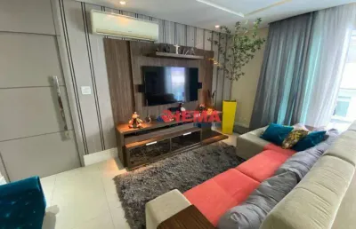 Apartamento com 3 dormitórios à venda, 150 m² por r$ 1.750.000,00 - josé menino - santos/sp