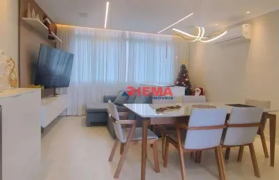 Apartamento com 3 dormitórios à venda, 150 m² por r$ 1.400.000,00 - ponta da praia - santos/sp