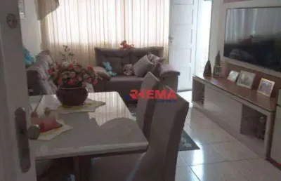 Apartamento com 3 dormitórios à venda, 91 m² por r$ 480.000,00 - aparecida - santos/sp