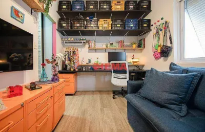 Kitnet com 1 dormitório à venda, 24 m² por r$ 295.000,00 - embaré - santos/sp