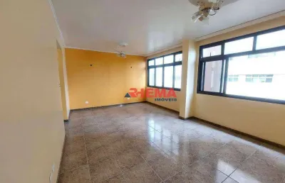 Apartamento com 3 dormitórios para alugar, 138 m² por r$ 6.300,01/mês - josé menino - santos/sp