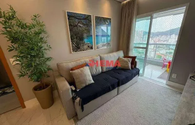 Apartamento para alugar, 74 m² por r$ 8.000,02/mês - gonzaga - santos/sp