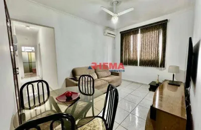 Apartamento com 2 dormitórios à venda, 61 m² por r$ 315.000,00 - marapé - santos/sp