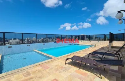 Apartamento com 3 dormitórios à venda, 107 m² por r$ 1.180.000,00 - embaré - santos/sp