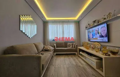 Apartamento com 3 dormitórios à venda, 82 m² por r$ 735.000,00 - pompéia - santos/sp