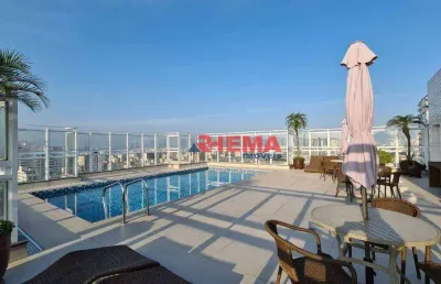 Apartamento com 1 dormitório à venda, 55 m² por r$ 852.000,00 - aparecida - santos/sp