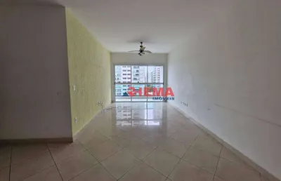 Apartamento com 3 dormitórios para alugar, 118 m² por r$ 7.500,02/mês - aparecida - santos/sp