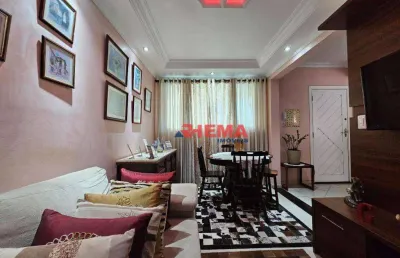 Sobrado com 3 dormitórios à venda, 100 m² por r$ 610.000,00 - macuco - santos/sp