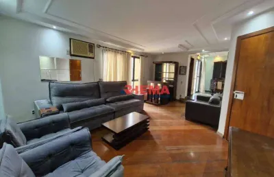 Apartamento com 4 dormitórios para alugar, 190 m² por r$ 5.800,02/mês - boqueirão - santos/sp