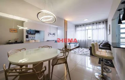 Apartamento para alugar, 86 m² por r$ 4.500,01/mês - embaré - santos/sp