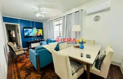 Apartamento com 3 dormitórios à venda, 92 m² por r$ 540.000,00 - embaré - santos/sp