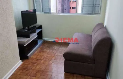 Apartamento para alugar, 42 m² por r$ 1.900,02/mês - itararé - são vicente/sp