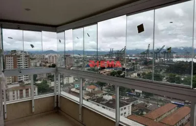 Apartamento com 2 dormitórios para alugar, 77 m² por r$ 6.900,01/mês - ponta da praia - santos/sp