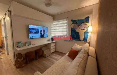 Apartamento com 1 dormitório à venda, 47 m² por r$ 410.000,00 - ponta da praia - santos/sp