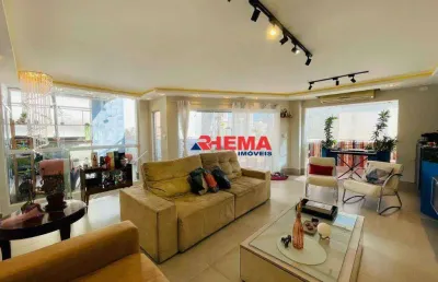 Cobertura com 2 dormitórios à venda, 227 m² por r$ 2.200.000,00 - ponta da praia - santos/sp