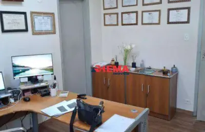 Conjunto comercial para alugar, 70 m² por r$ 1.700/mês - centro - santos/sp