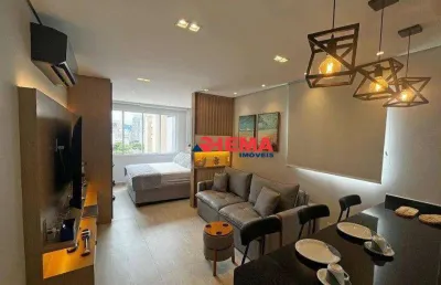 Studio para alugar, 40 m² por r$ 4.600/mês - gonzaga - santos/sp