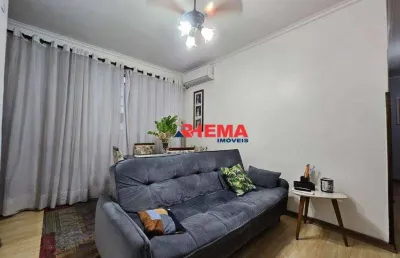 Apartamento com 3 dormitórios à venda, 81 m² por r$ 380.000,00 - campo grande - santos/sp