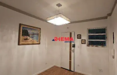 Apartamento com 1 dormitório à venda, 48 m² por r$ 370.000,00 - gonzaga - santos/sp