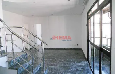 Cobertura com 3 dormitórios à venda, 210 m² por r$ 2.650.000,00 - aparecida - santos/sp
