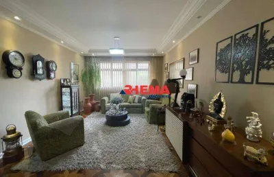 Apartamento com 3 dormitórios à venda, 136 m² por r$ 750.000,00 - pompéia - santos/sp